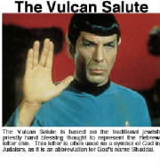 spock and the  hand sign